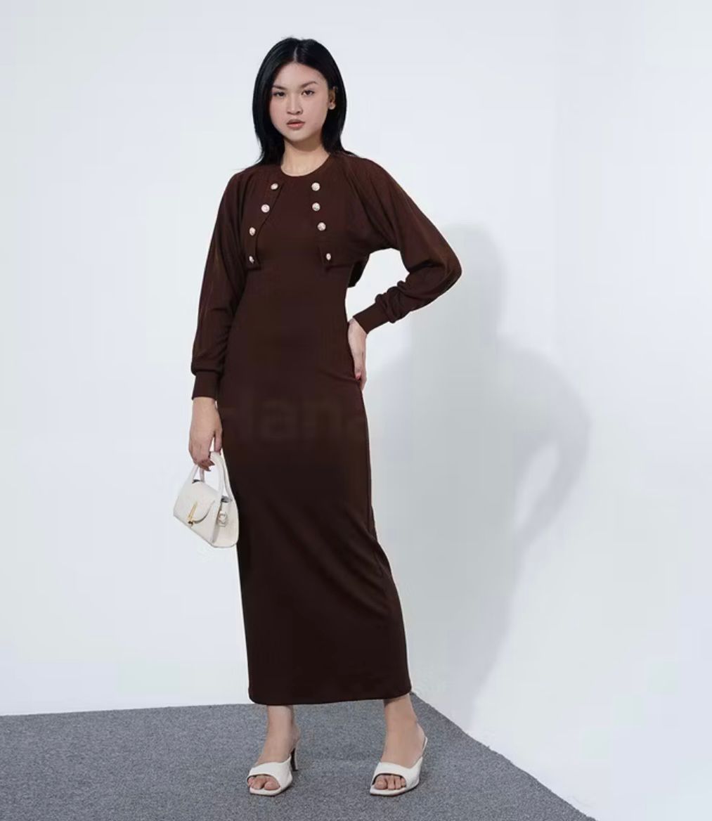 Dress Longs set Outer Wanita 