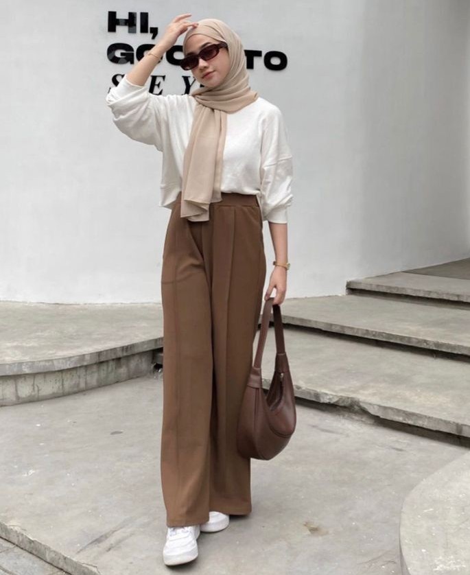 Celana Kulot Wanita Highwaist 